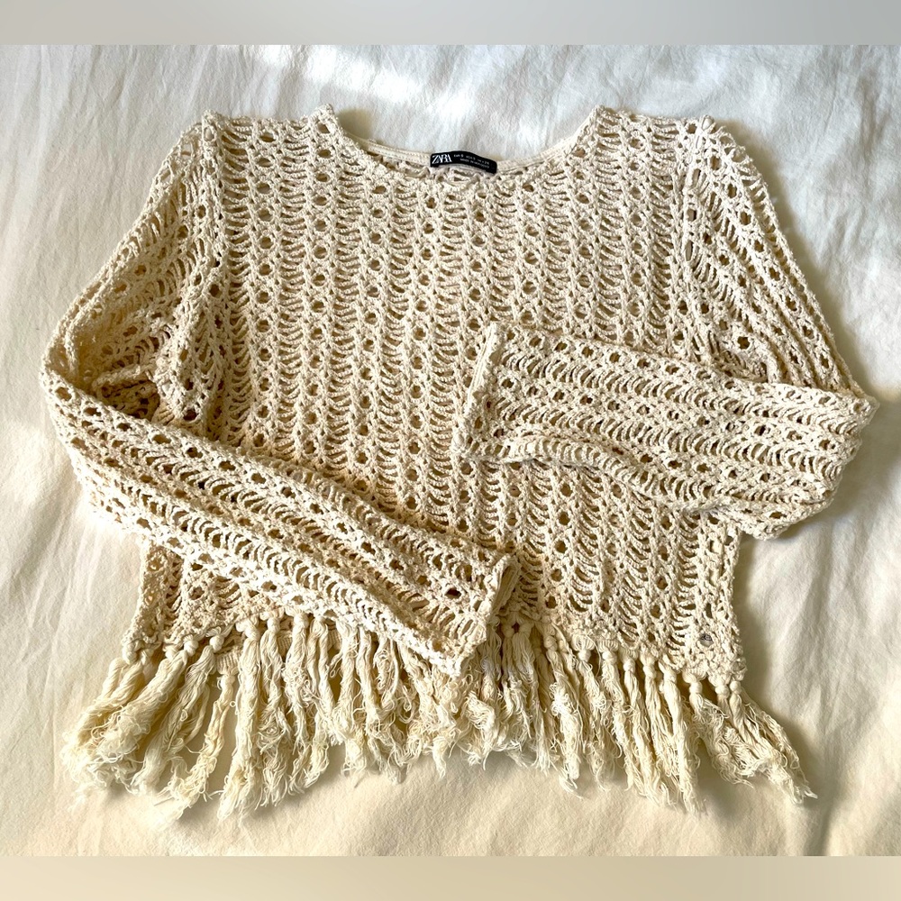 Zara crochet top